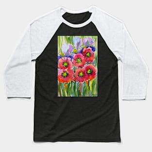 Spring Watercolor Painting Baseball T-Shirt